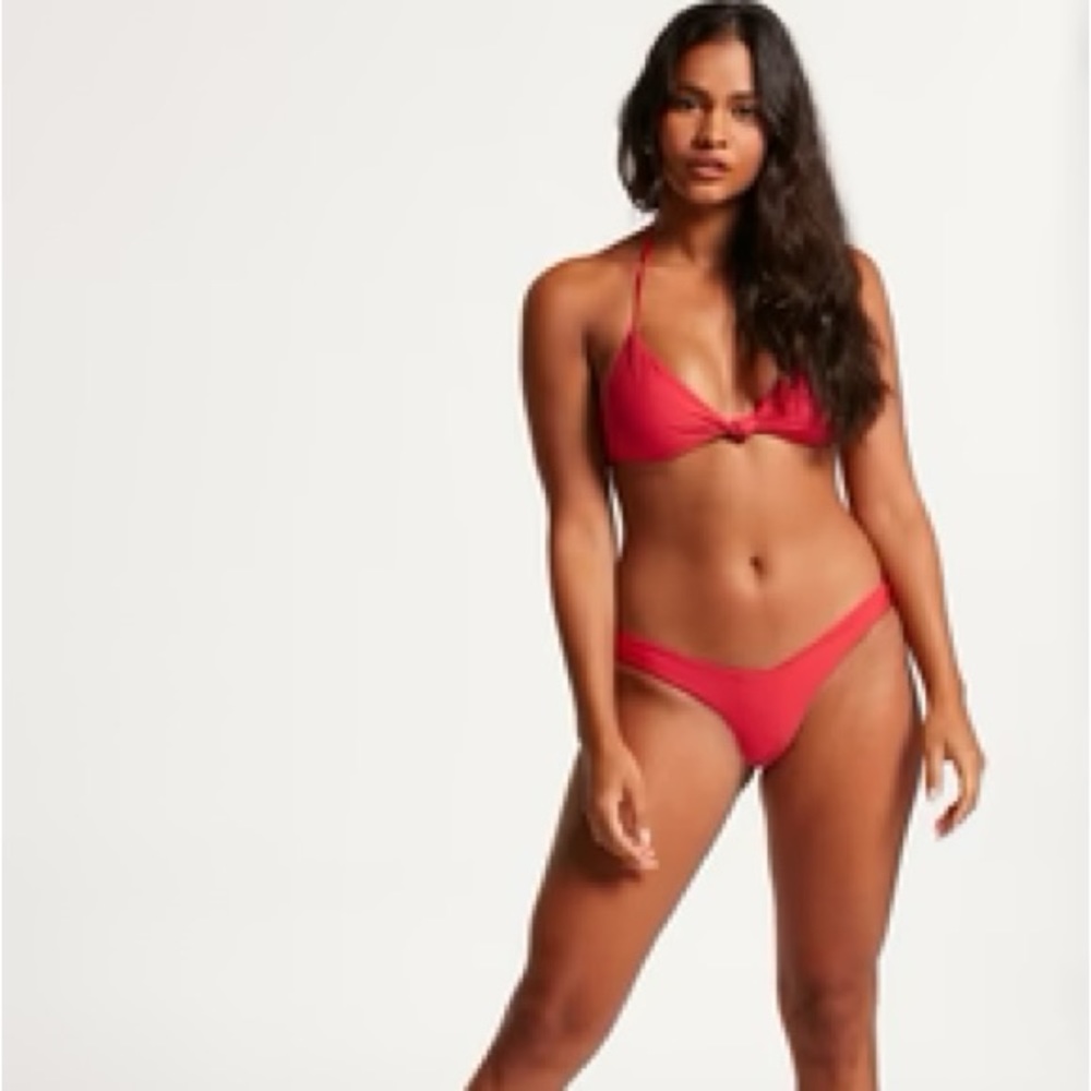 Volcom Red Seamless Cheeky Swim Bottoms